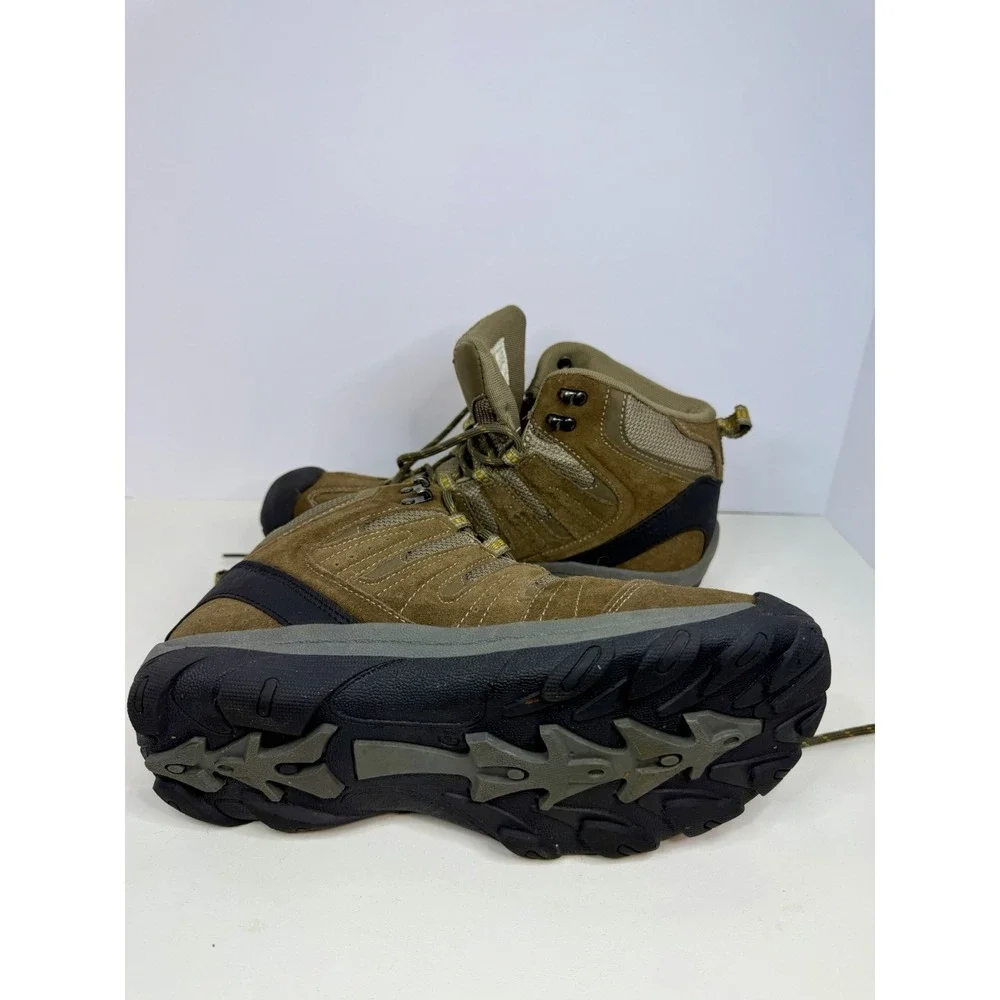 Ozark Trail Mens Size 8.5 Hiking Boots Suede Leather Brown & Gray